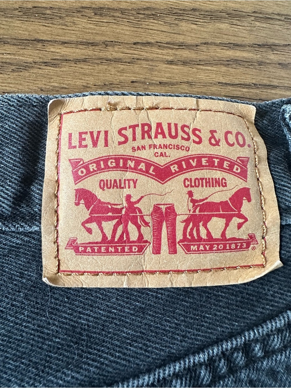 Levi’s ‘94 Baggy Wide Leg Jeans Washed Black Sz 28 - Picture 8 of 10